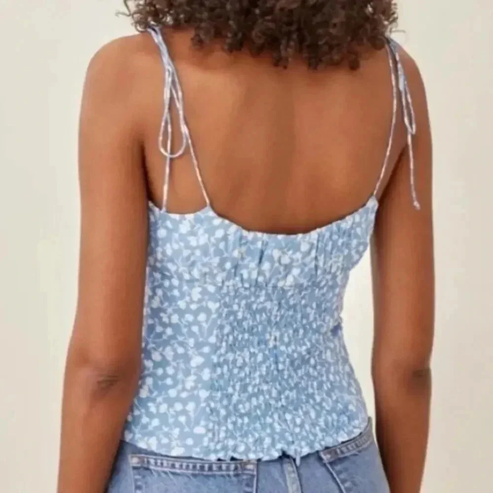 Reformation Robertson Floral Print Camisole size 12 B764 - Picture 6 of 8